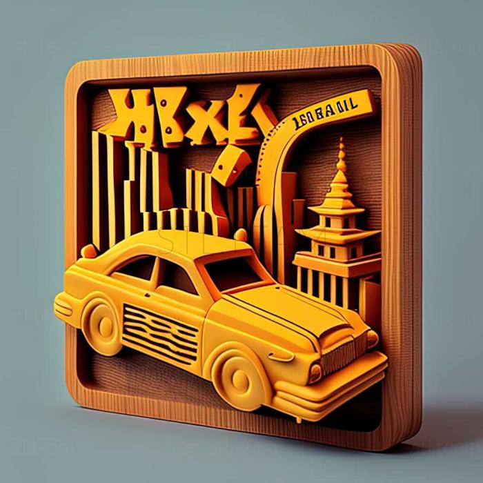 3D модель Crazy Taxi 3 игра для хайроллеров (STL)